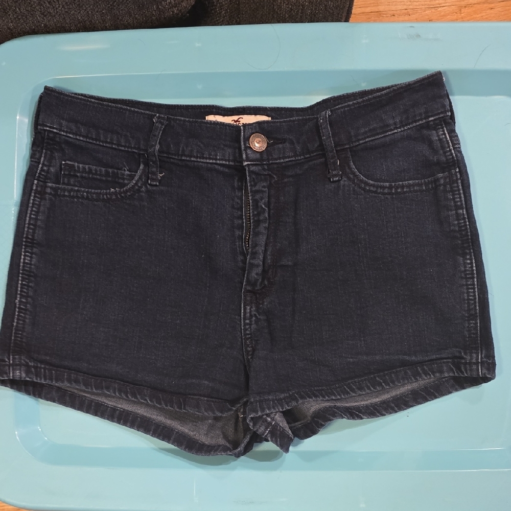 Hollister Dark Blue Jean Shorts